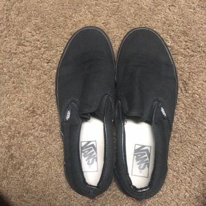 Black Slip On Vans